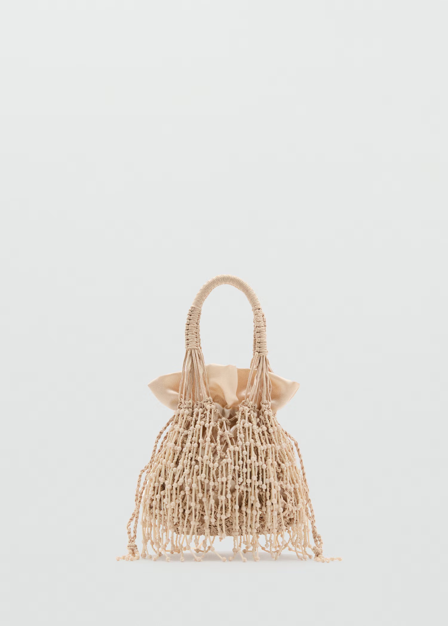 スペイン発送 MANGO スタッズ付き天然繊維ショルダーバッグ 新作 Leather bag with star studs | MANGO China